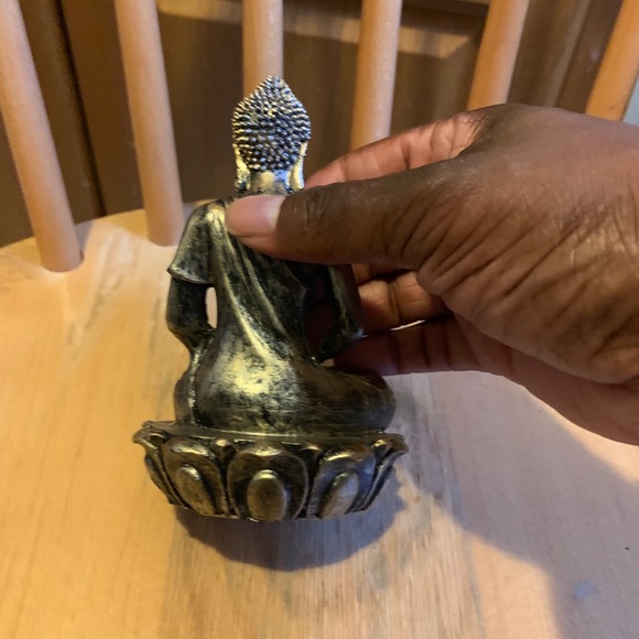 Buddha/Nirvana Trinket. Antique gold. 5.5 in. - Picture 3 of 4